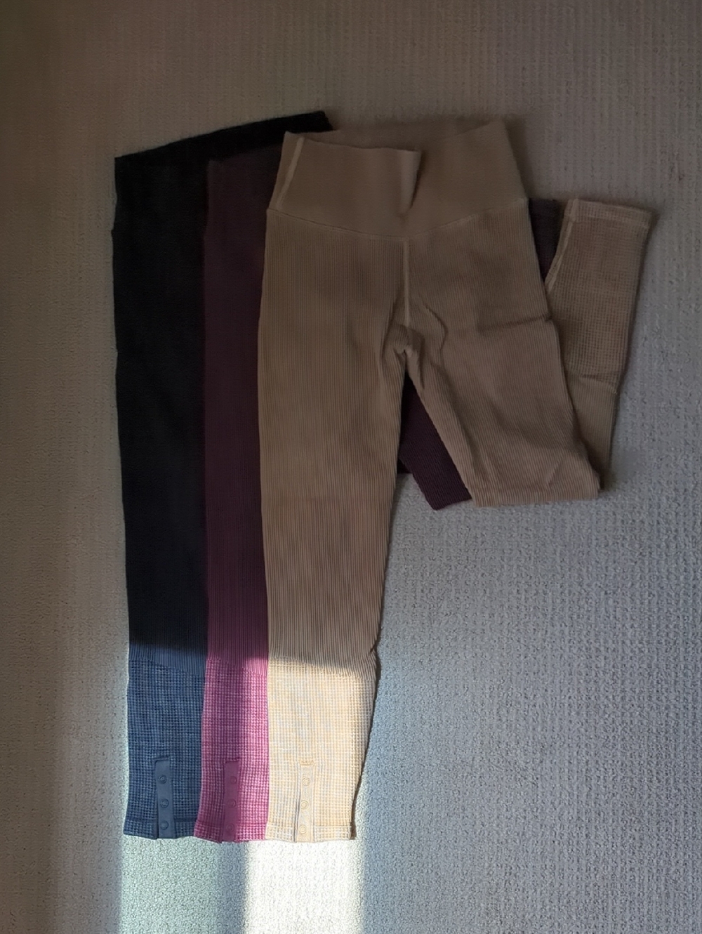 Set Of 3- Small Aerie Offline Ribbed High-Waist Leggings